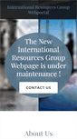 Mobile Screenshot of irg-resources.com